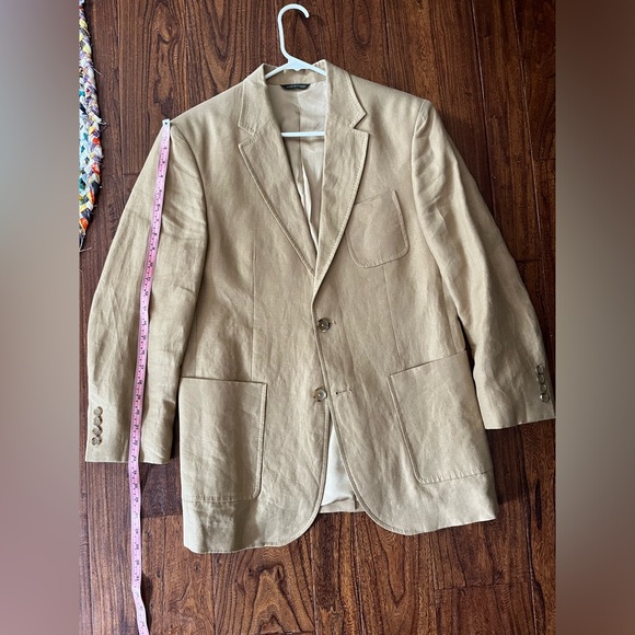 VINTAGE BANANA REPUBLIC MENS LINEN BLAZER - Picture 12 of 14
